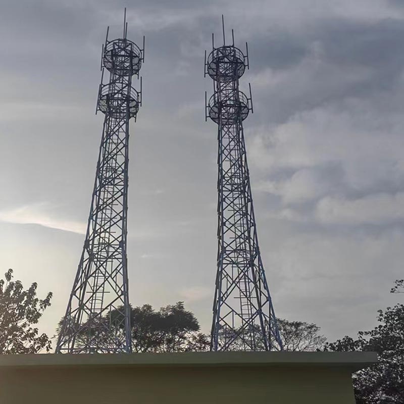 5G menara sinyal tabung tunggal